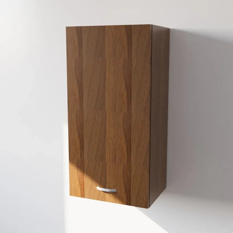 Pensile Cucina  in Legno Nobilitato Noce Mobile Alto con 1 Anta, Pensile Componibile Moderno Made in Italy (H90XL45XP32cm)