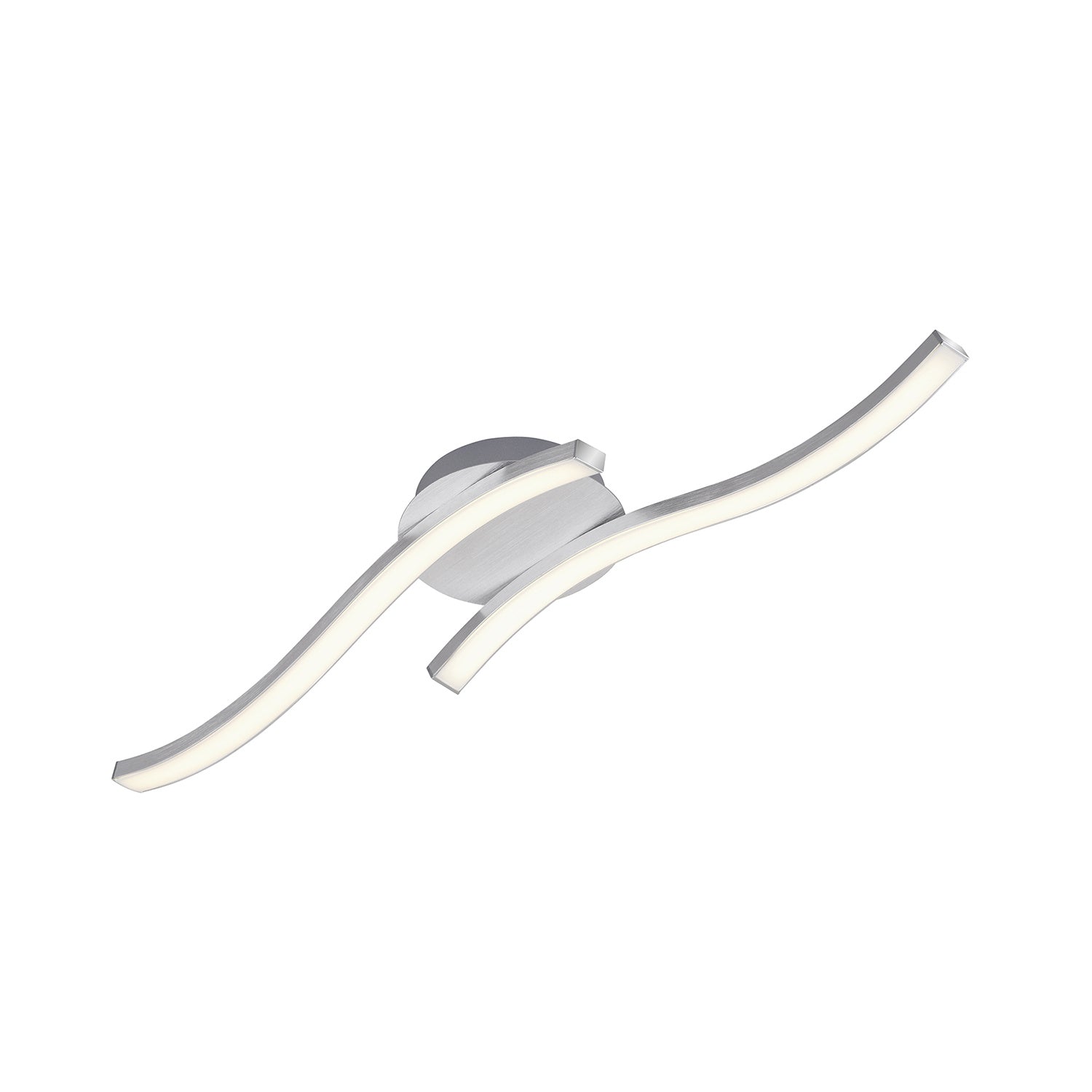 Applique Moderna Go Metallo Argento Led Integrato 12W 3000K