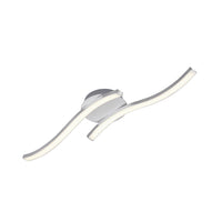 Applique Moderna Go Metallo Argento Led Integrato 12W 3000K