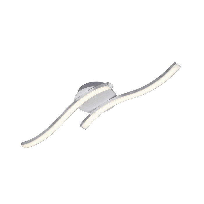 Applique Moderna Go Metallo Argento Led Integrato 12W 3000K