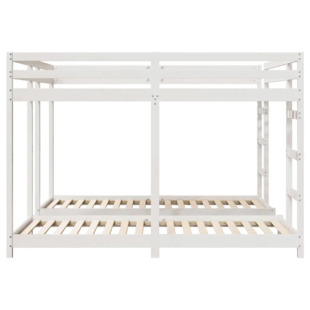 Struttura letto a castello triplo Bianco 200 x 200 cm 3414559