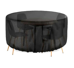 Telo di copertura per tavolo rotondo con sedie dimensioni: 260 x 130 x H80