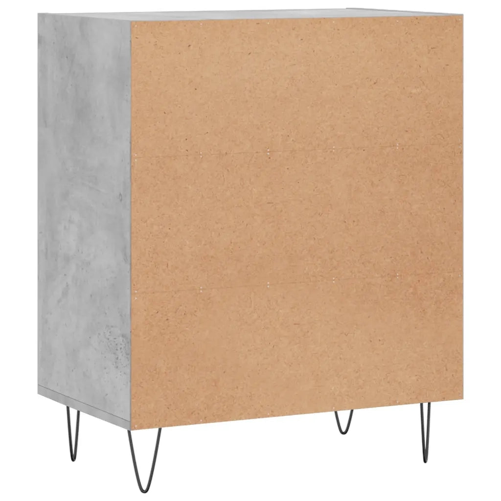 Credenza Grigio Cemento 57x35x70 cm in Legno Multistrato