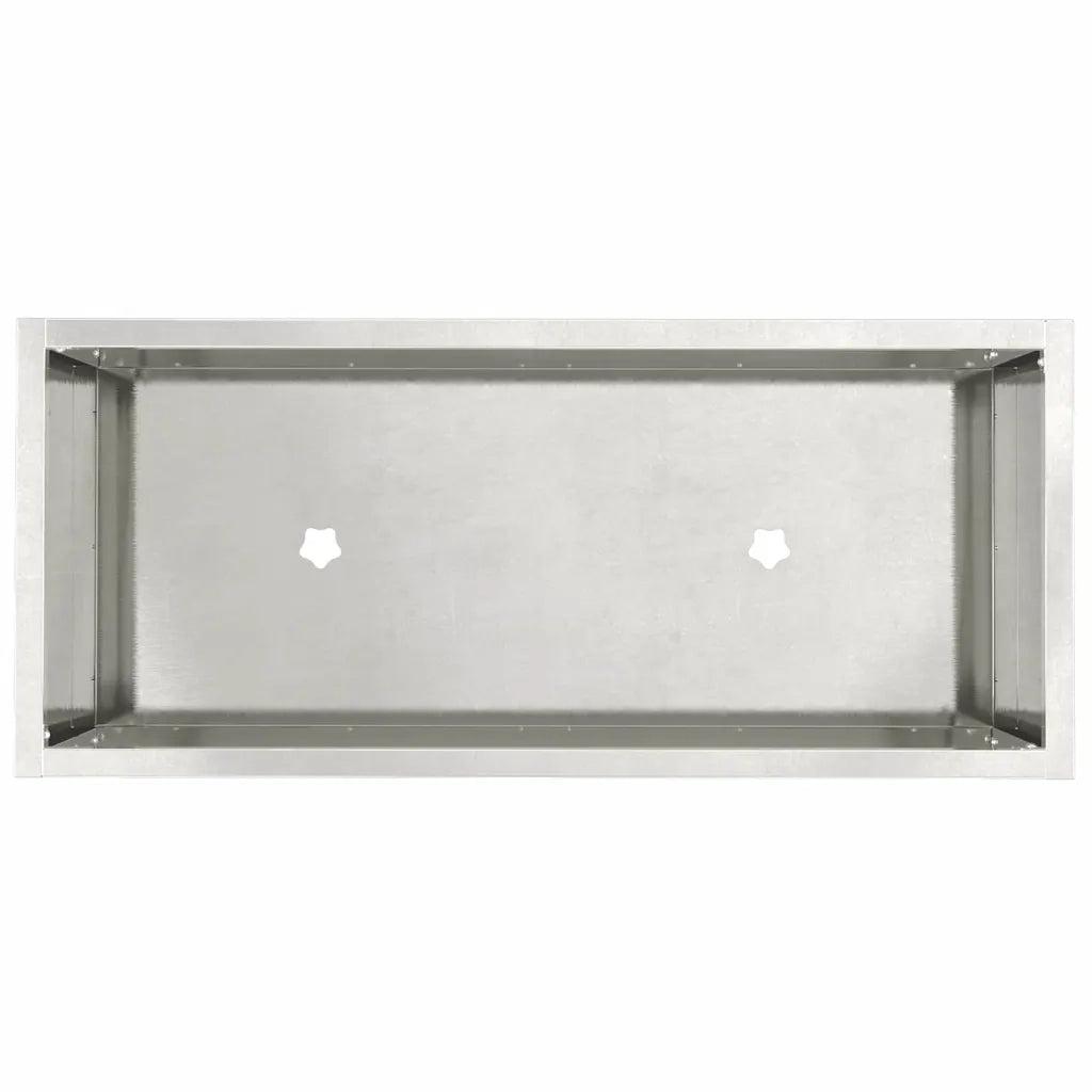 Fioriere | Cassetta per fiori | Vaso da Giardino Rialzato Argento 60 x 26 x 45 cm