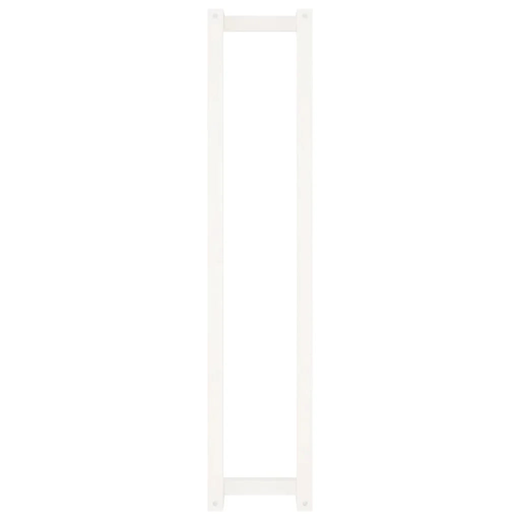 Portasciugamani bianco 23x18x110 cm in legno massello di pino 02_0005499