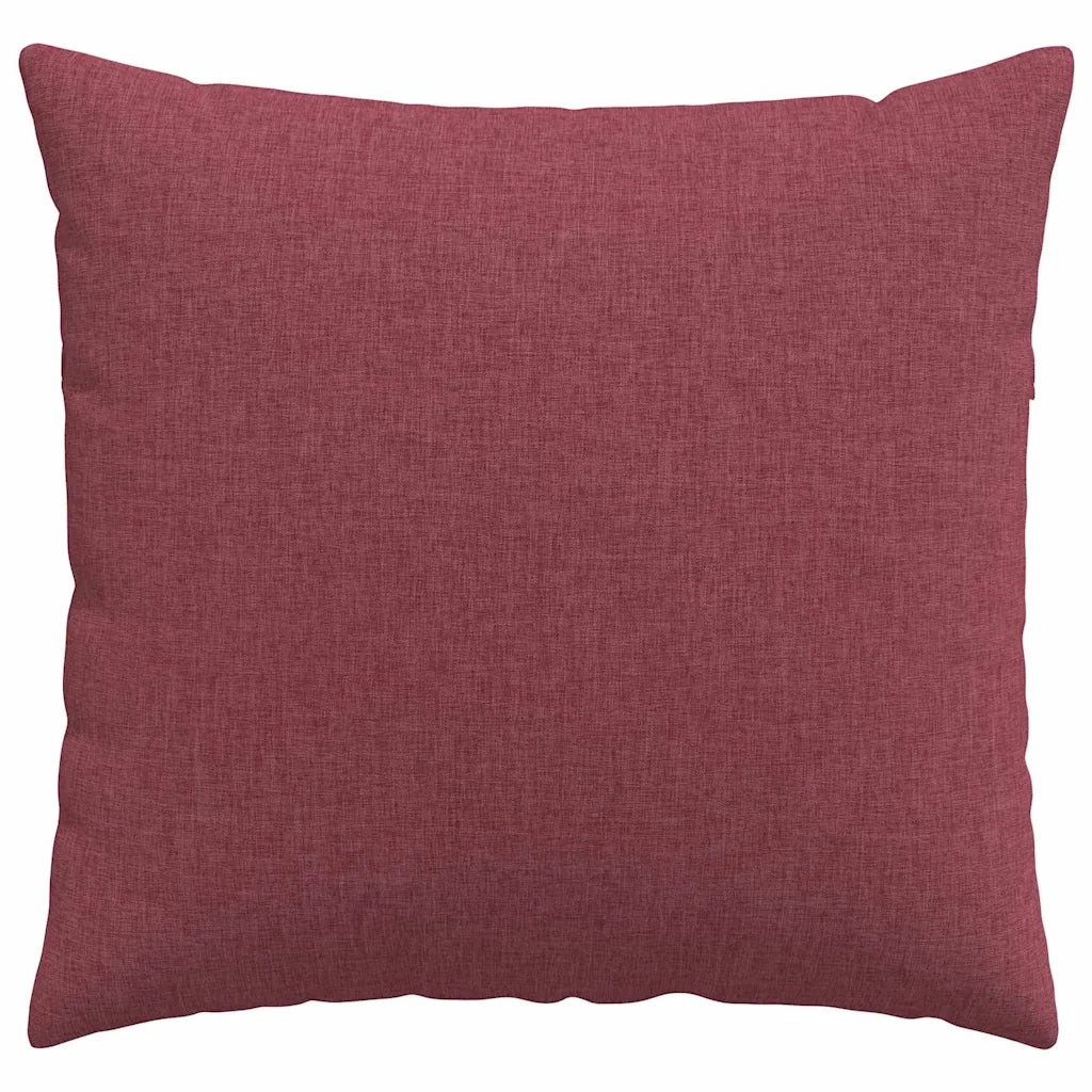 Cuscini da Divano 2 pcs Rosso Vino 50 x 50 cm Tessuto
