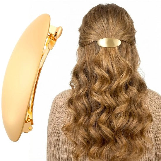 Spilla per Capelli in Acciaio Inossidabile - Decorazione - Chiusura a Piastra - Dimensioni 8,5 × 3 × 2 cm - Klem per Capelli