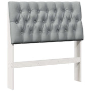 Testiera | Testata imbottita Grigio chiaro 90 cm Pino massello