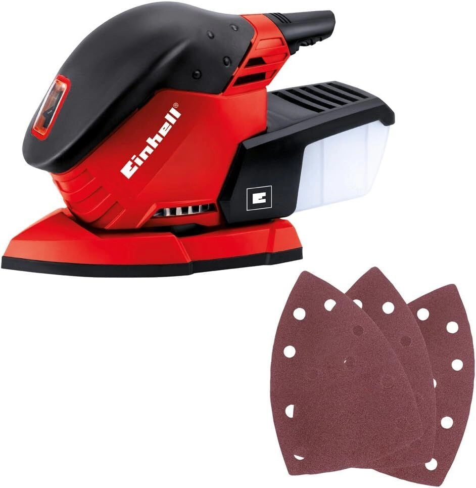 Einhell RT-OS 13 Levigatrice a Delta 130W 12000 OPM 93x105 mm con Raccoglipolvere