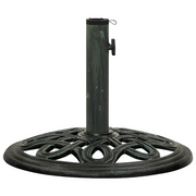 Base per ombrellone robusta con adattatore per esterni 40 x 40 x 32 cm ghisa verde 02_0046551