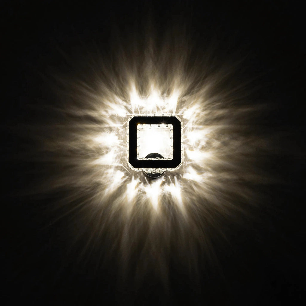 Lampada Da Parete Lampada Da Muro Di Cristallo Led Quadrato App415-w App416-w Caldo bianco 3000K