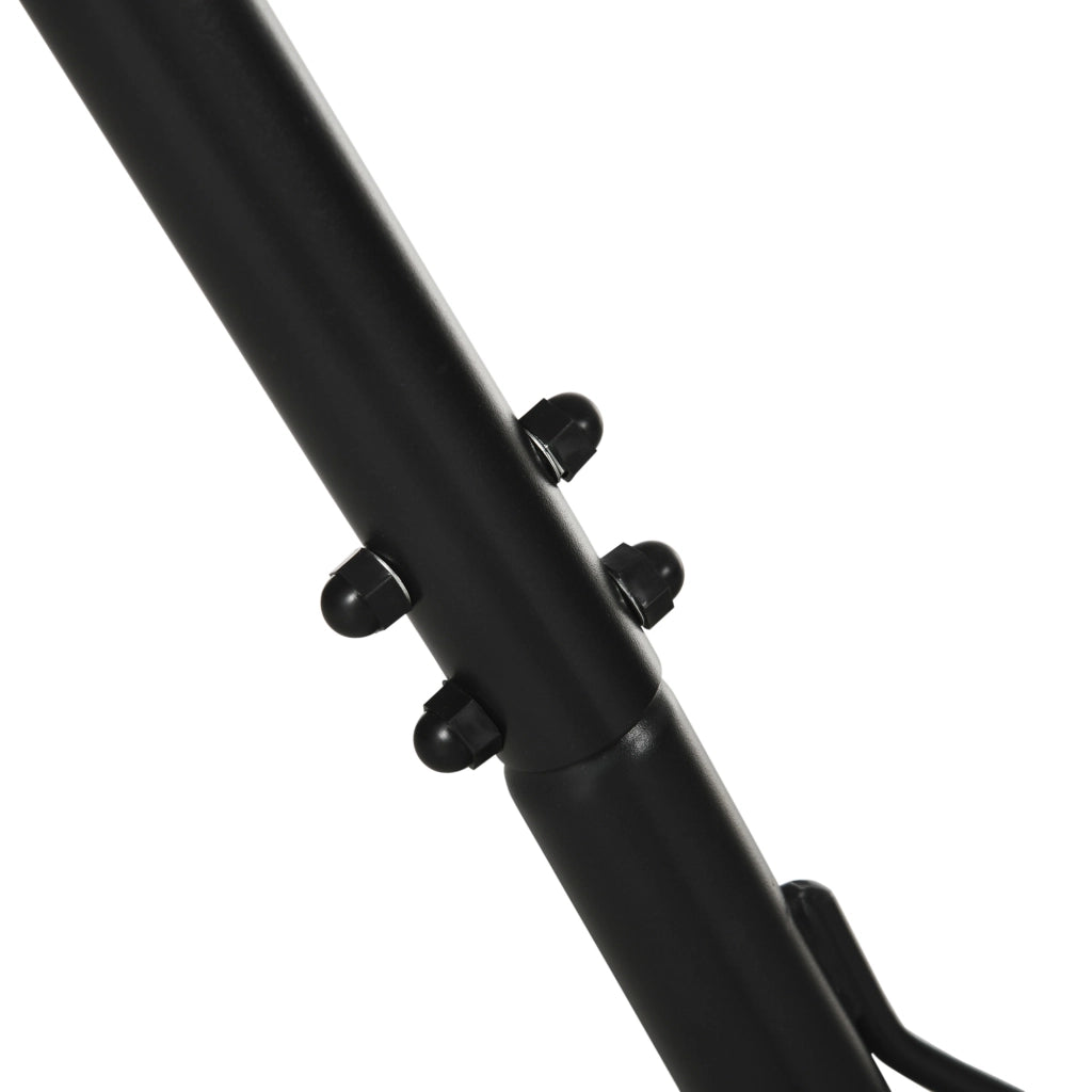 Easycomfort Supporto Struttura Portante per Amaca Regolabile, Capacità Max. 120 Kg, 313-388x109x116cm, Nero