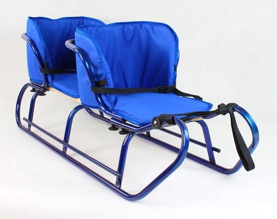 Slee per due bambini - 2-in-1 duoslee con schienali e materassi - metallo - supporti per gambe - confortevole