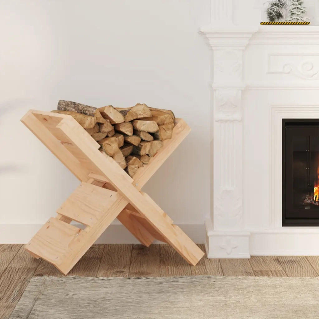 Portaceppi 47x39,5x48 cm in Legno Massello di Pino 822447