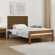 Testiera da Parete Ambra 108x3x60 cm in Legno Massello di Pino
