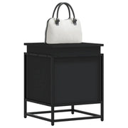 vidaXL Contenitore con Coperchio Nero 40x40x51,5 cm in Truciolato