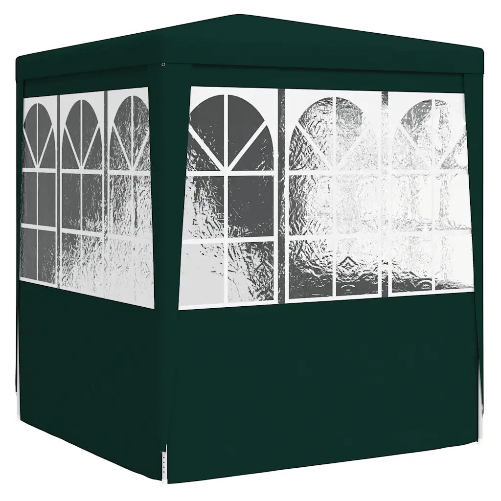 Gazebo Professionale con Pareti 2,5x2,5 m Verde 90 g/mÂ²