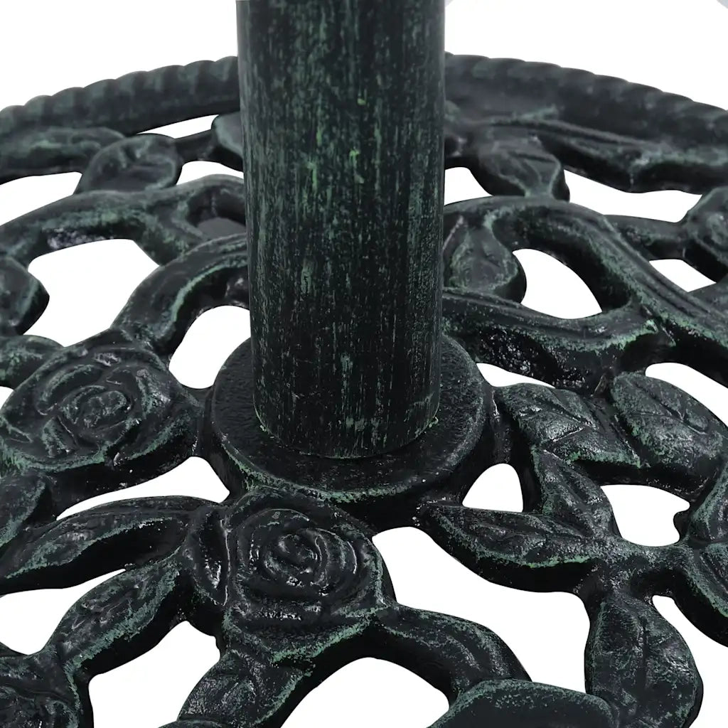Base Ombrellone-Supporto per ombrellone Verde 9 kg 40 cm in Ghisa