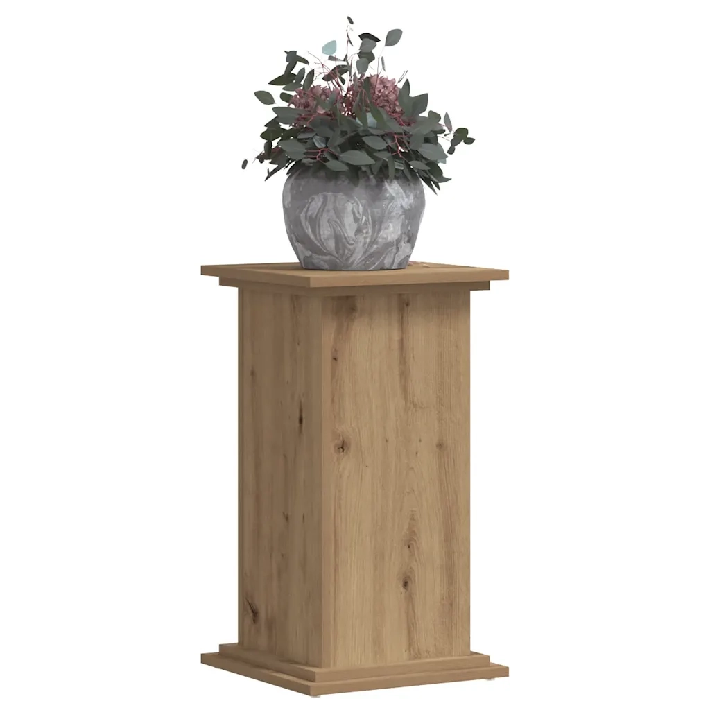 Supporto per Piante Rovere Artigianale 33x33x60 cm Truciolato 852968