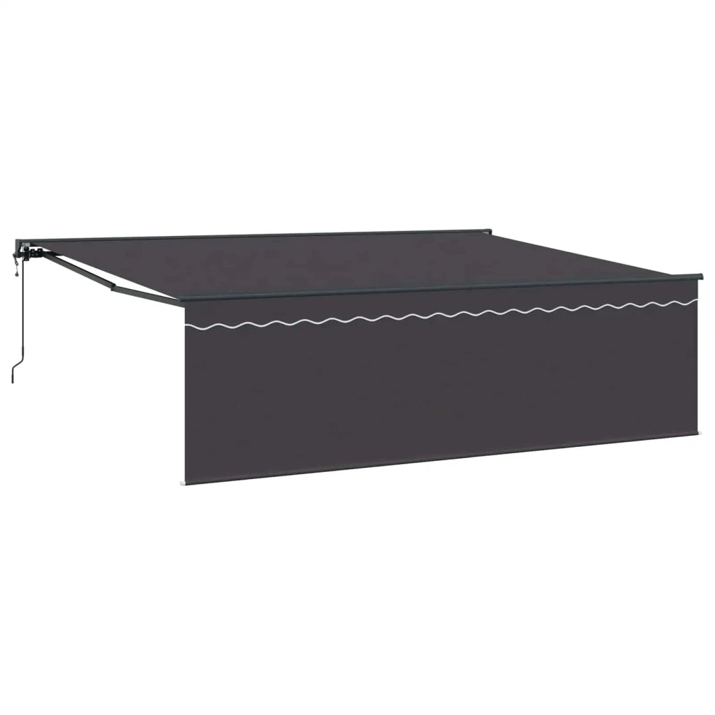 Tenda Retrattile Antracite 450 × 350 cm Poliestere e Alluminio 3330874