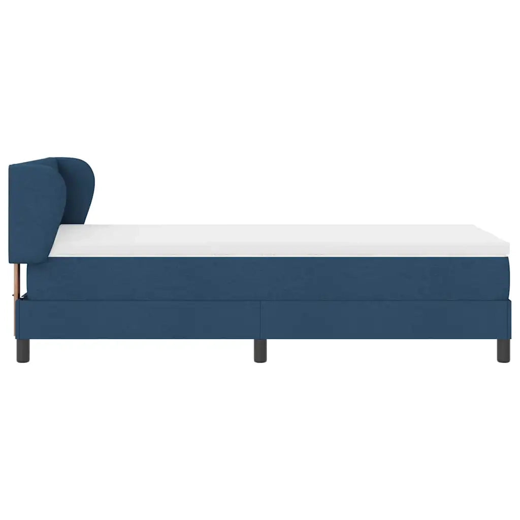 Letto a molle con materasso Blu 100 x 200 cm Tessuto 3340079