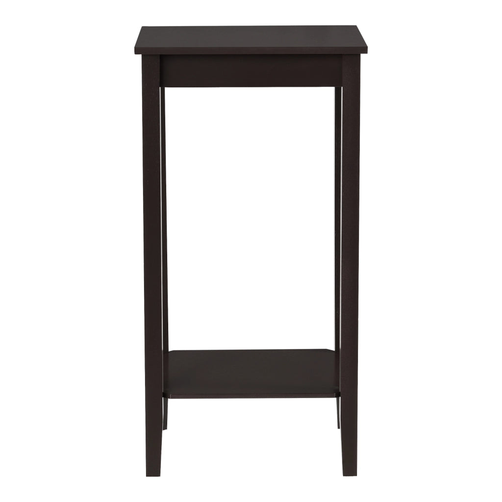 Tavolino da Divano 74 x 38 x 30 cm Tavolo da Salotto/Soggiorno/Cucina Tavolino in MDF con Ripiano Portaoggetti Portafiori - Color caffè