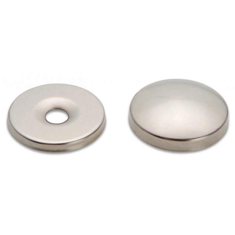 BORCHIA COPRIVITE BOMBATA 16 mm - Ottone nichelato - 200 pezzi