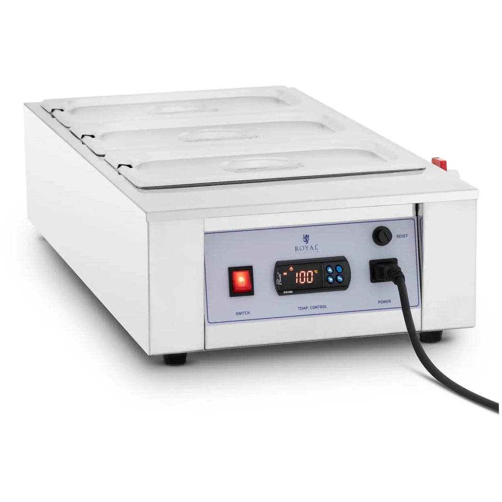 Temperatrice per cioccolato 3 x 3,2 litri 100 °C max. acciaio argentato 14_0010120