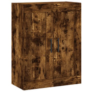 Armadietto a Muro | Mobile a Parete Rovere Fumo 69,5x34x90 cm in Legno Multistrato