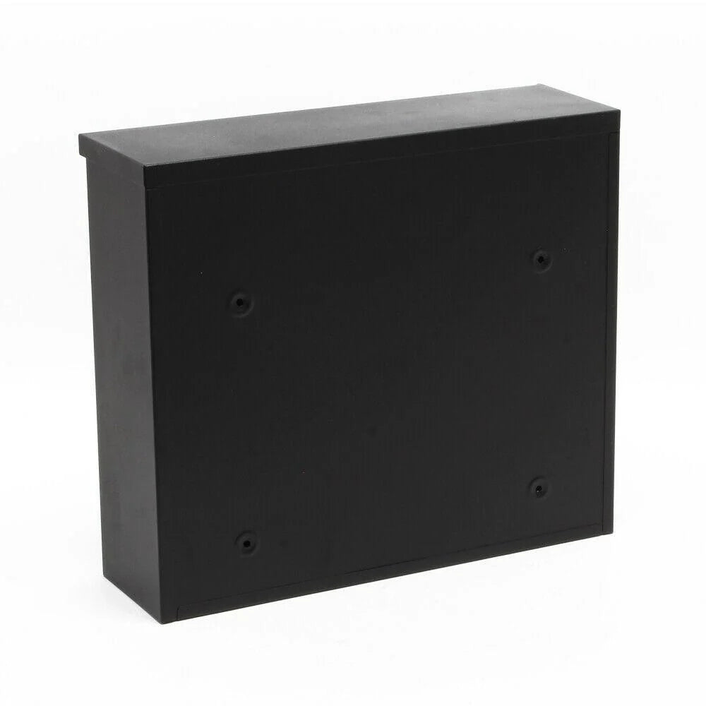 Cassetta postale da parete stile design finitura verniciata a polvere 30 × 39,5 × 11 cm nero 16_0000105