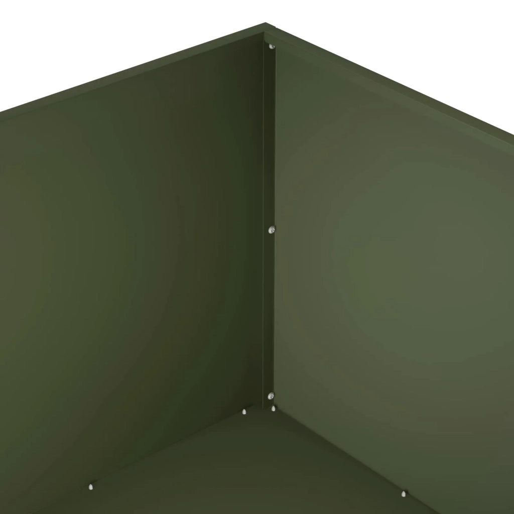 Vaso da giardino 2 pz Verde Oliva 80 x 80 x 40 cm 8005113