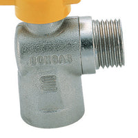 Rubinetto a sfera a squadra con leva alluminio mf