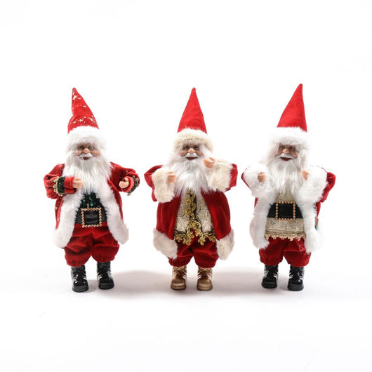 BABBO NATALE IN 3 ASSORTIMENTI 12X10XH24CM DI MERCURY PREZZO CAD UNO