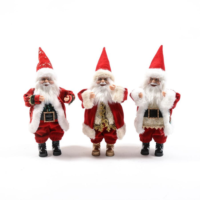 BABBO NATALE IN 3 ASSORTIMENTI 12X10XH24CM DI MERCURY PREZZO CAD UNO