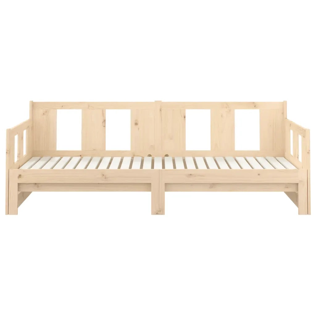 Dormeuse Estraibile in Legno Massello di Pino 2x(90x190) cm 820292