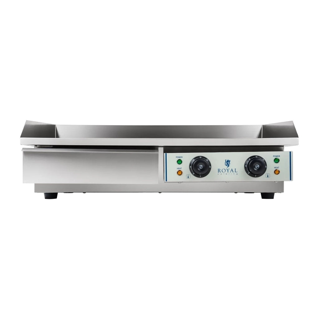 Plancha elettrica liscia - 75 cm - 2 x 2,2 kW professionale in acciaio inox 3614039