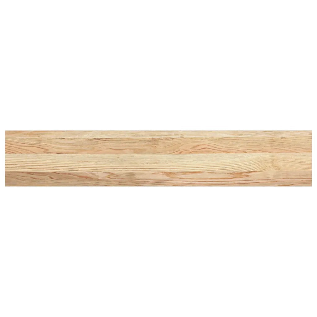 Davanzali 2 pz Non Trattati 110x20x2cm Legno Massello di Rovere