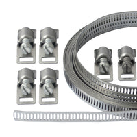 Kit nastro inox l 3 m, 8 cremagliere con adattatori