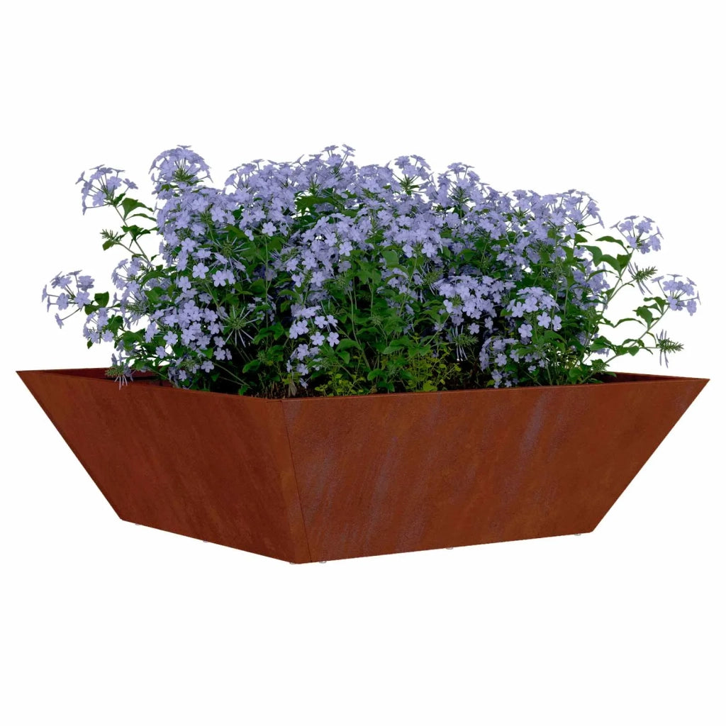 Fioriere | Cassetta per fiori | Vaso da giardino Ruggine 50 x 50 x 15 cm