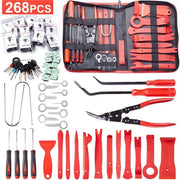 Kit di Demontaggio Auto, 268 Pezzi di Strumento per Trucco, Trucco Interno, Rimozione di Pannelli e Portiere di Auto
