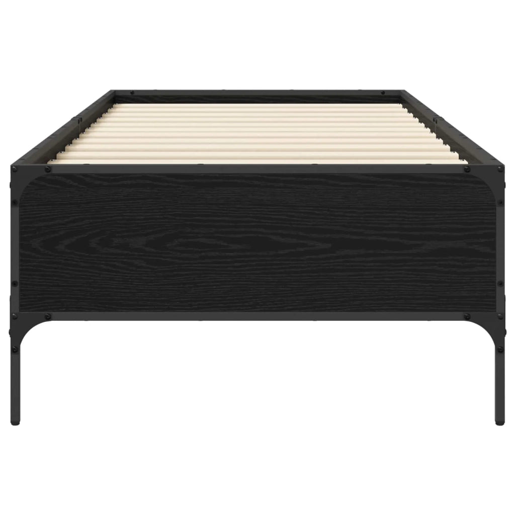 Struttura del letto Rovere Nero 80 x 200 cm 8009123