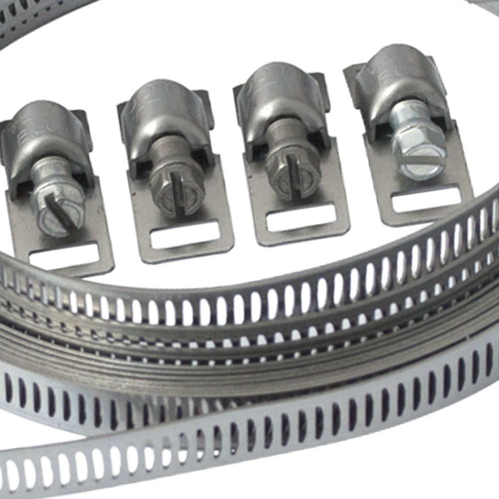 Kit nastro inox l 3 m, 8 cremagliere con adattatori