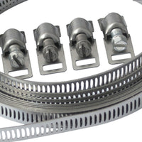 Kit nastro inox l 3 m, 8 cremagliere con adattatori