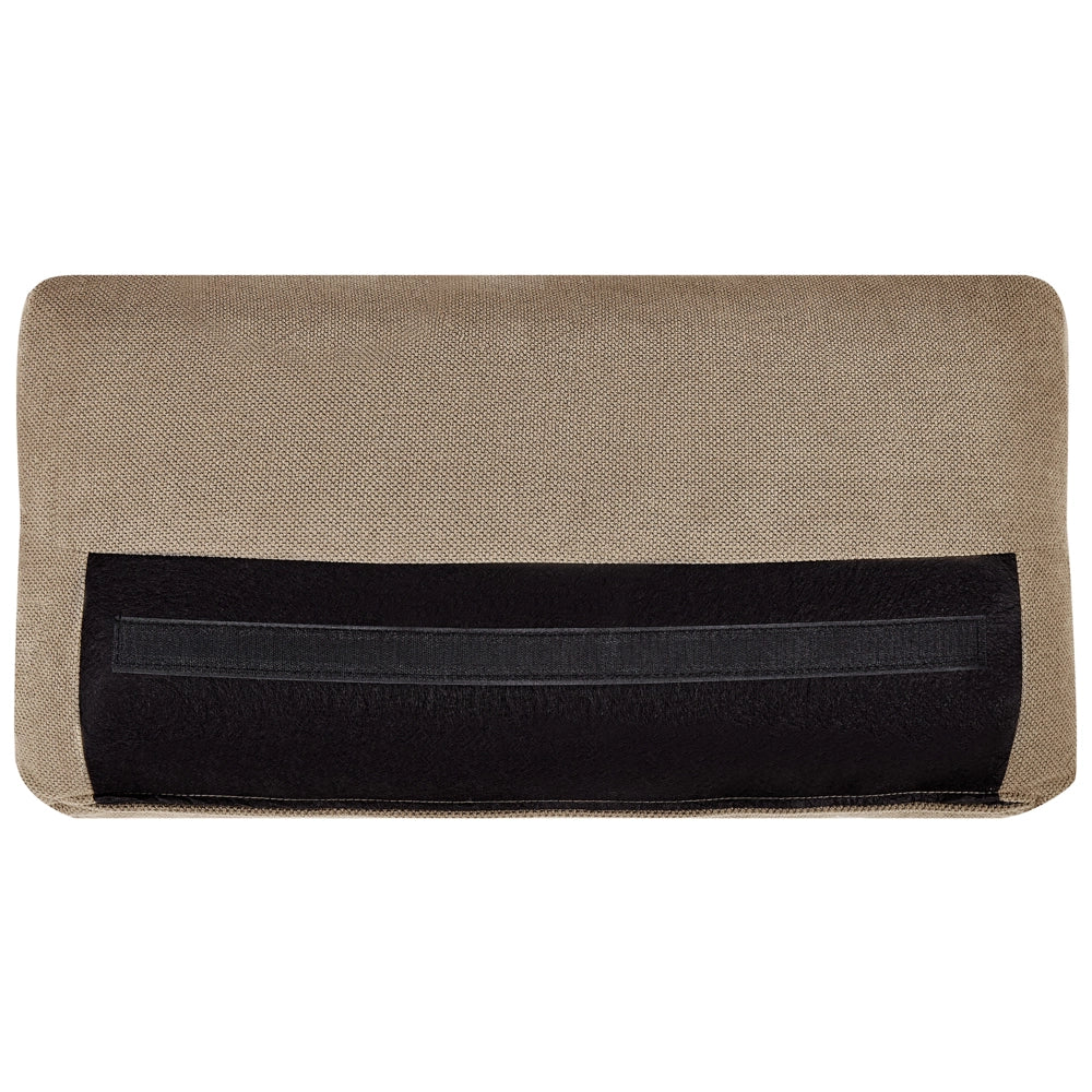 Divano a 3 posti in tessuto marrone chiaro con gambe nere stile retro imbottito