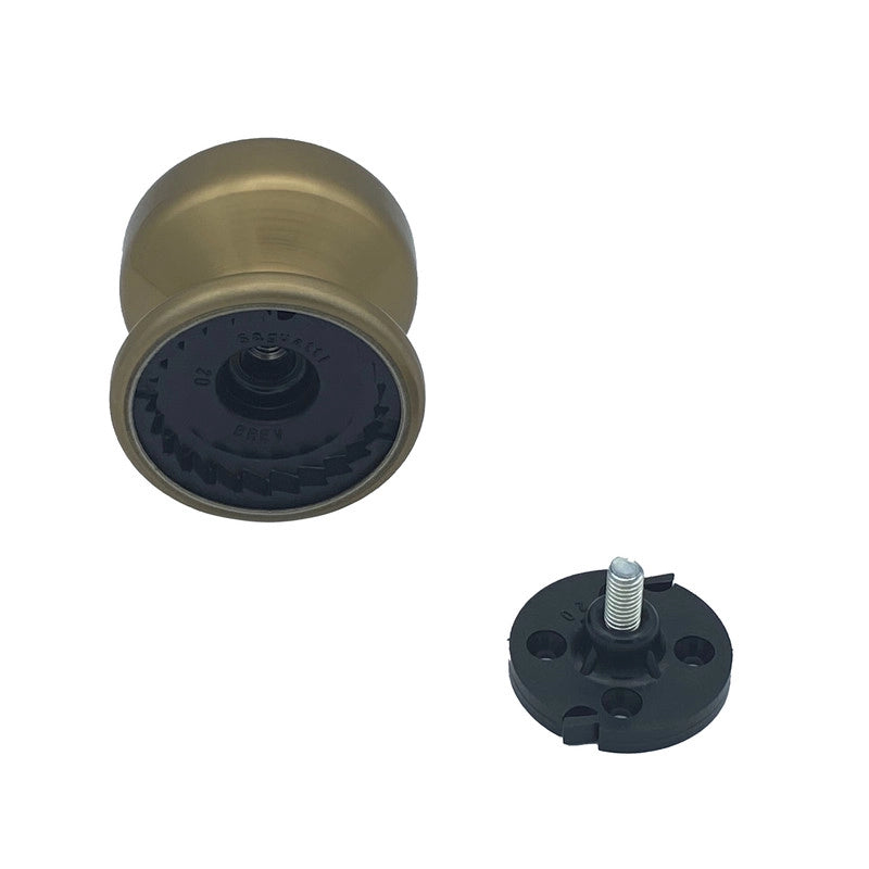 Pomolo fisso per porta SAGUATTI 175/70CB in alluminio bronzo lucido