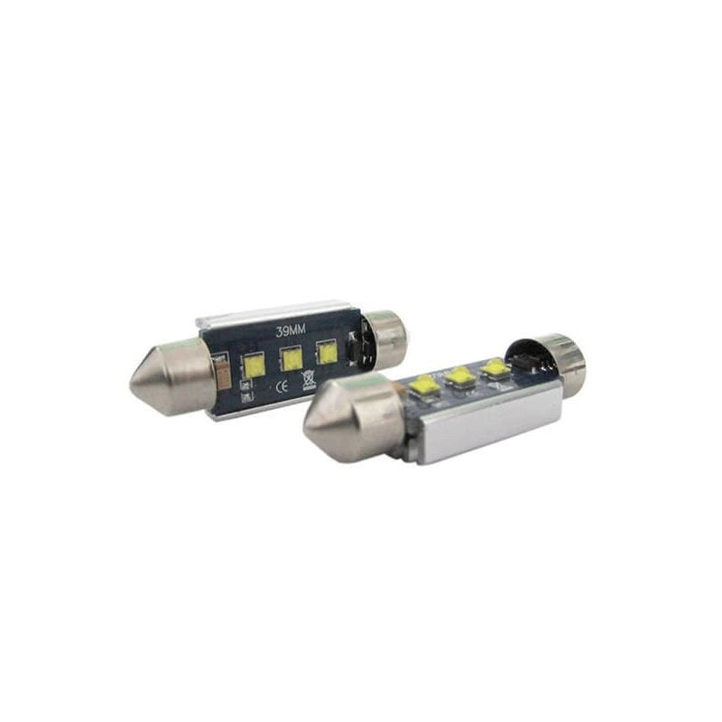 Lampada Led Siluro Canbus Pro 39mm 3 Smd Cree 3W No Errore 12V No Polarita Super Luminoso