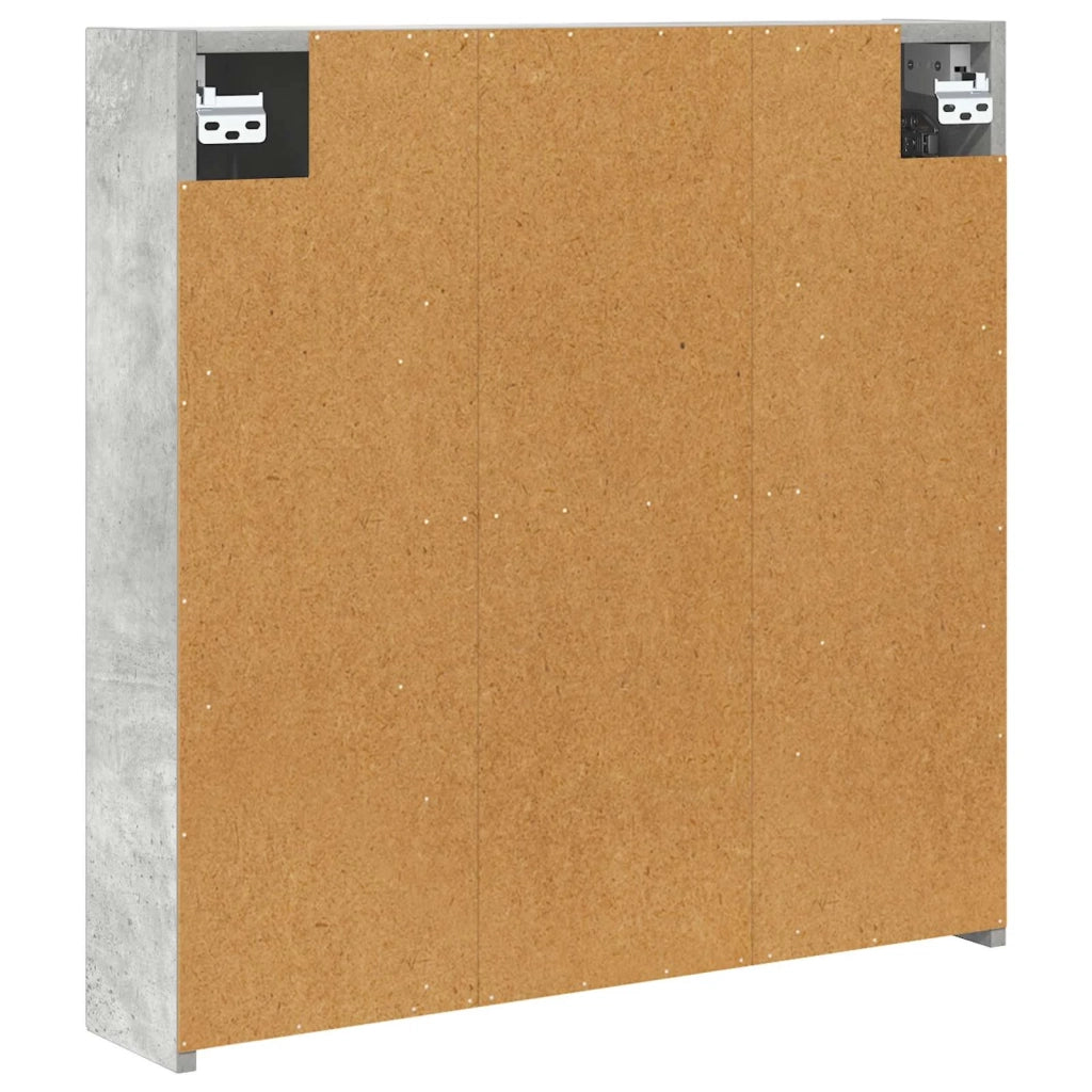 Mobiletto per specchio da bagno Grigio cemento 889090