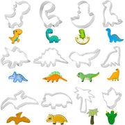 12 pezzi di stampi a forma di biscotto, stampi a forma di pane per bambini, stampi a forma di biscotto in acciaio inossidabile, set di stampi a forma di biscotto in forma di dinosauro per biscotti, pannocchie, verdure, frutta, formaggio
