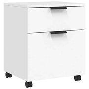 Schedario con Ruote Bianco 45x38x54 cm Legno Multistrato CFW6207251