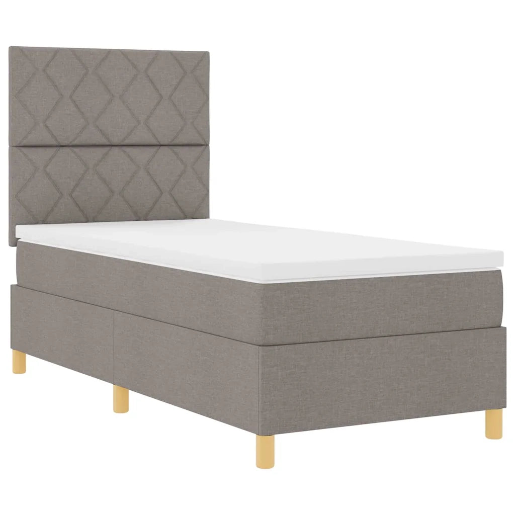 Letto a Sorgente LED con materasso Talpa 100 x 200 cm Tessuto 3343156